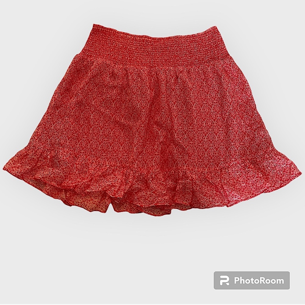 Intermix Rena Printed Ruffle Mini Skirt - Size P